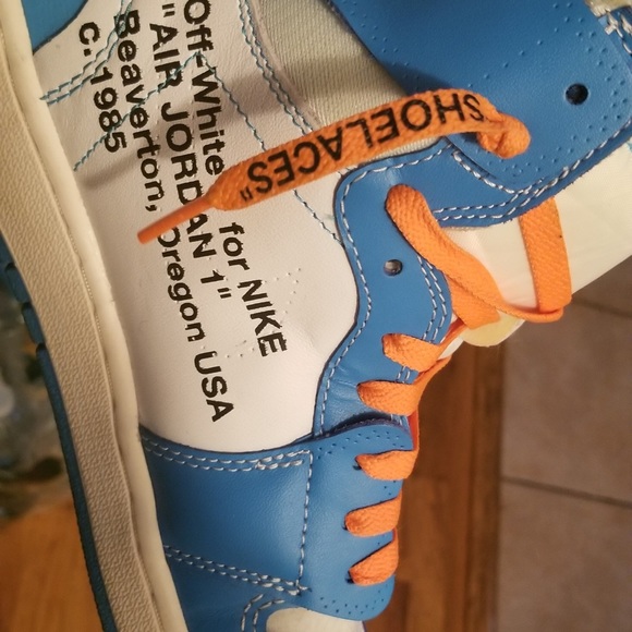 Air Jordan 1 UNC x Off White Used - Picture 5 of 8